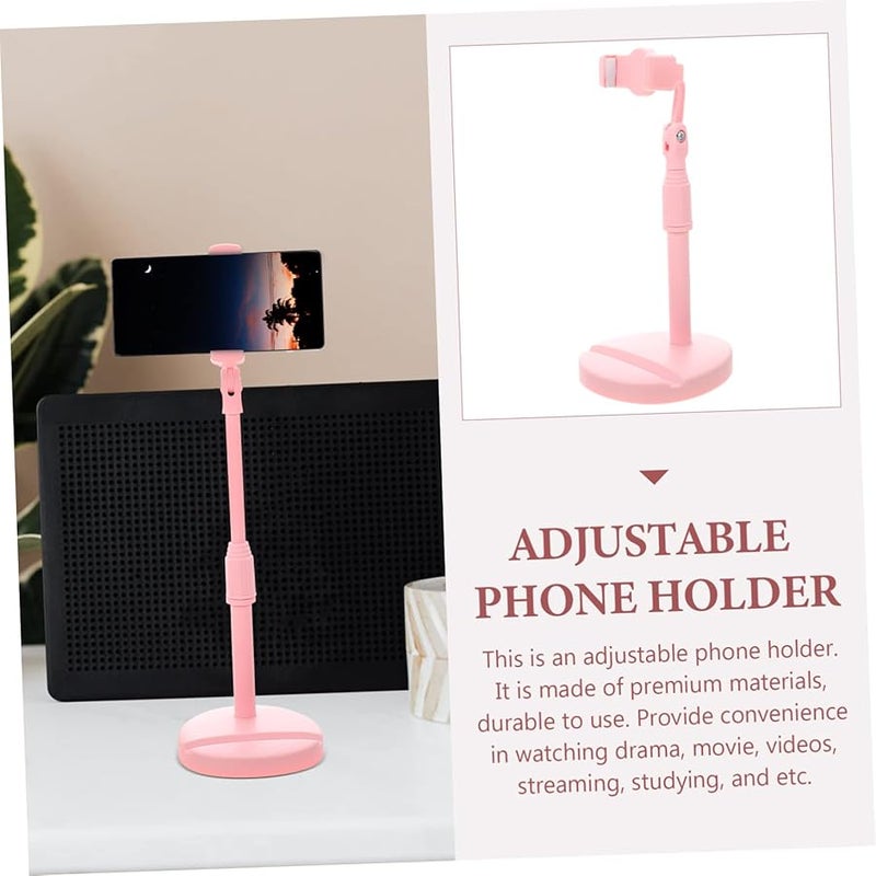 Black Portable Phone Holder Stand For Desk Office Bedroom Live Streaming Movies - Image 3